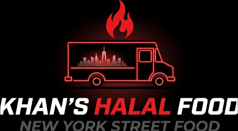 Khan's Halal Food Truck Illustration